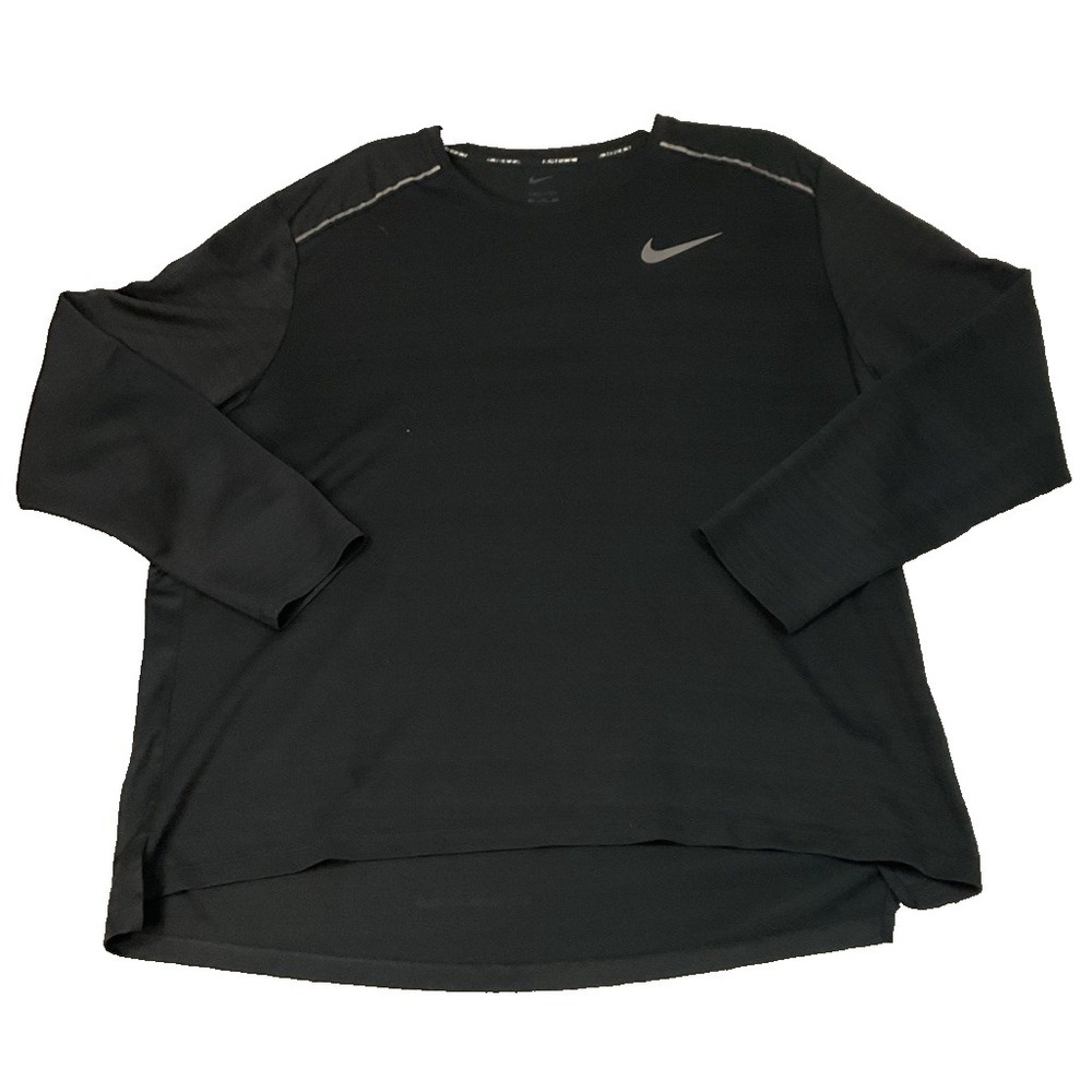 Lot of 2 Nike Men's XXL Dri-Fit Running Long Sleeve Shirts Athletic Training
